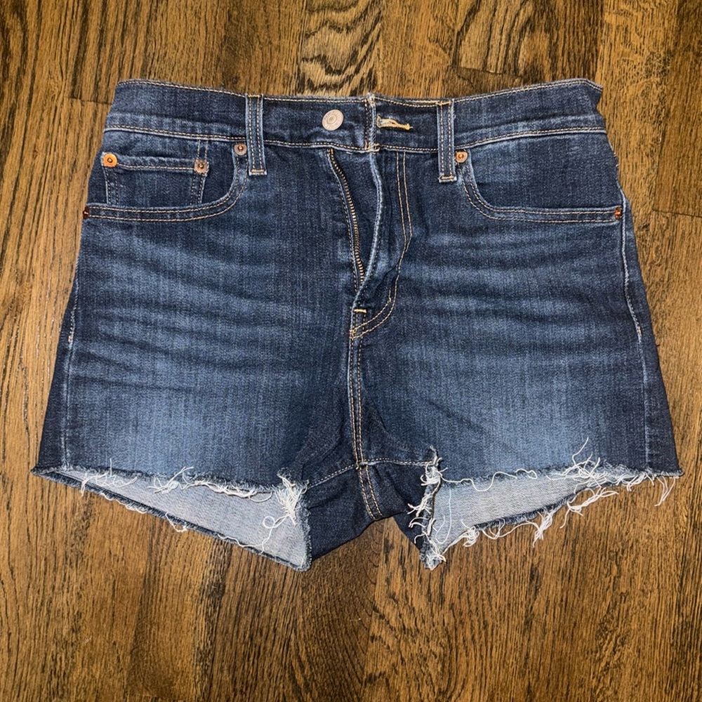Levi's Dark Blue Denim Jean Shorts